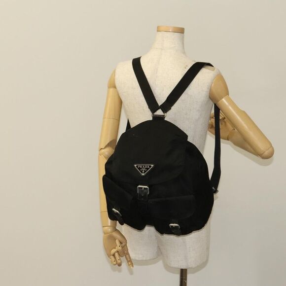 Prada Re-Nylon Black Nylon Backpack Bag (Pre-Owned) - Picture 14 of 16